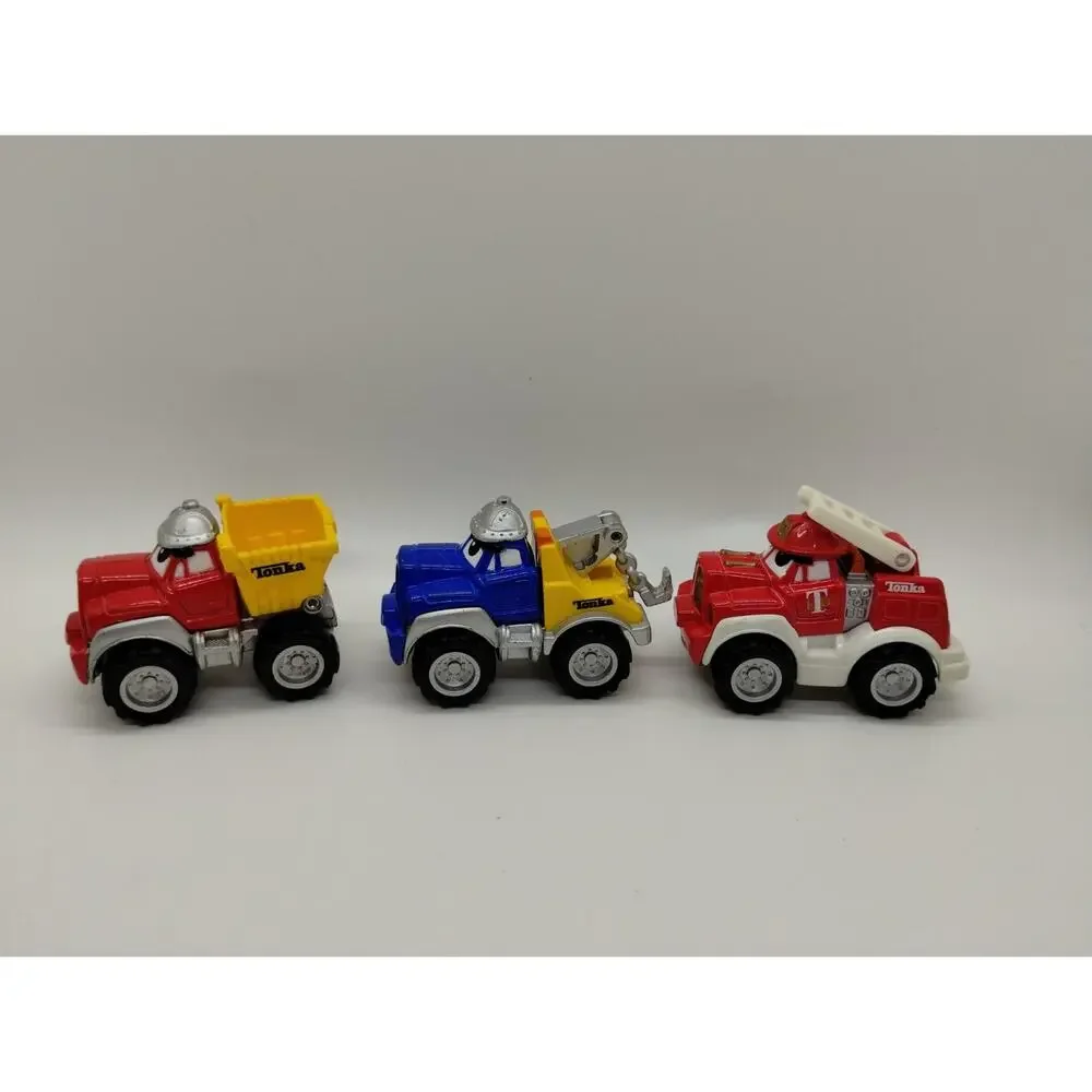 Lot of 3 TONKA Lil’ Chuck & Friends Diecast Trucks Maisto Cars Hasbro 2000